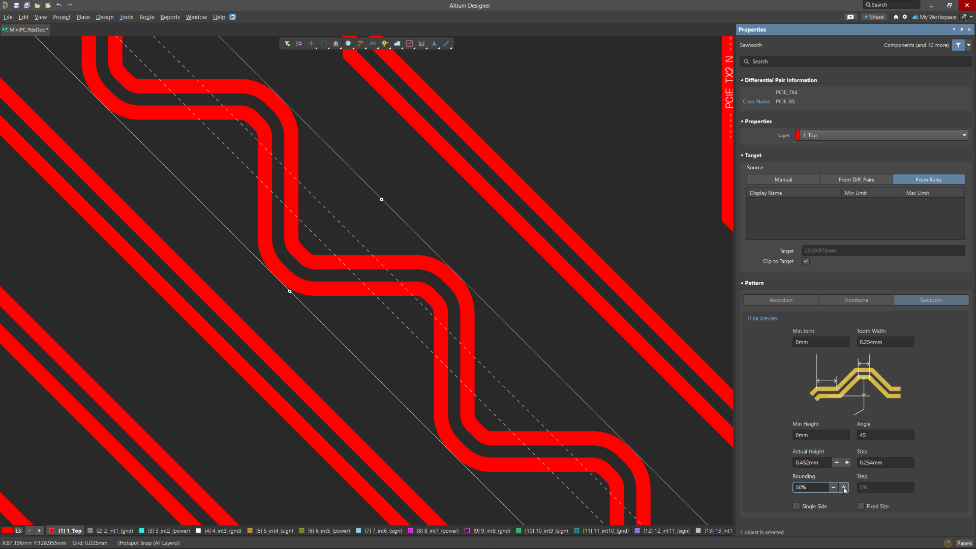 Sawtooth Rounding Support